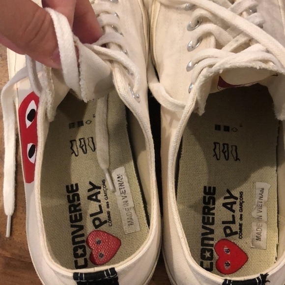 Converse X Comme Des Garçons Play Lowtop Sneakers - Picture 11 of 15